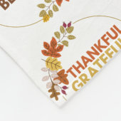 Stijlvolle gezegende, dankbare, dankbare Thanksgiv Fleece Deken (Hoek)