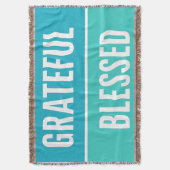 Stijlvolle gezegende, dankbare Thanksgiving Deken (Voorkant Verticaal)