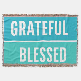 Stijlvolle gezegende, dankbare Thanksgiving Deken