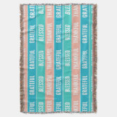 Stijlvolle gezegende, dankbare Thanksgiving Deken (Voorkant Verticaal)