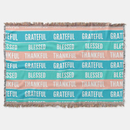 Stijlvolle gezegende, dankbare Thanksgiving Deken