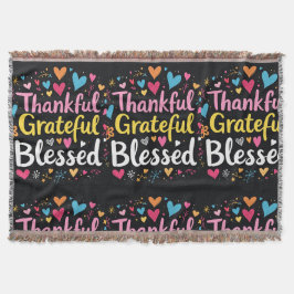 Stijlvolle gezegende, dankbare Thanksgiving Deken