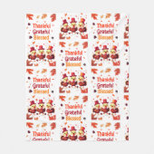 Stijlvolle gezegende, dankbare Thanksgiving Fleece Deken (Voorkant)