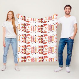 Stijlvolle gezegende, dankbare Thanksgiving Fleece Deken