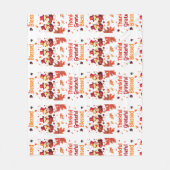 Stijlvolle gezegende, dankbare Thanksgiving Fleece Deken (Voorkant)