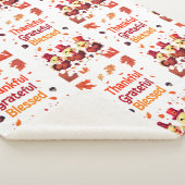 Stijlvolle gezegende, dankbare Thanksgiving Sherpa Deken (3/4)