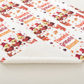 Stijlvolle gezegende, dankbare Thanksgiving Sherpa Deken (3/4)