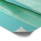 Stijlvolle Giraffe en vrouw Poster (Hoek)