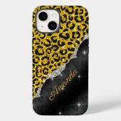 Stijlvolle girale faux-glitter dierlijk afdrukken  Case-Mate iPhone case (Achterkant)