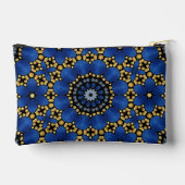 Stijlvolle Girly Blue & Gold Dot Art Mandala Patro Etui (Achterkant)