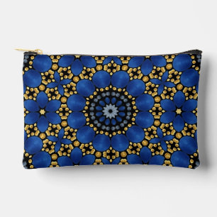 Stijlvolle Girly Blue & Gold Dot Art Mandala Patro Etui