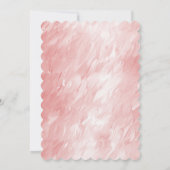 Stijlvolle Girly Blush Roze Glam Kaart (Achterkant)