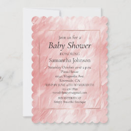 Stijlvolle Girly Blush Roze Glam Kaart