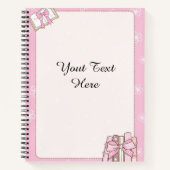 Stijlvolle Girly Pink Note Book Document Notitieboek (Voorkant)