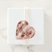 Stijlvolle Girly Pink Rose Gold Glitter Glitter Bedankjes Labels (In situ)