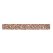 Stijlvolle Girly Pink Rose Gold Glitter Glitter Satijnen Lint (Voorkant)