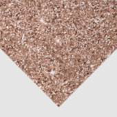Stijlvolle Girly Pink Rose Gold Glitter Glitter Tissuepapier (Detail)