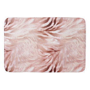 Stijlvolle Girly Pink Rose Gold Zebra Glam Glitz Badmat