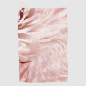 Stijlvolle Girly Pink Rose Gold Zebra Glam Glitz Golfhanddoek (Voorkant)