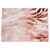 Stijlvolle Girly Pink Rose Gold Zebra Glam Glitz Groot Cadeauzakje (Voorkant)
