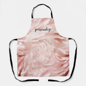 Stijlvolle Girly Pink Rose Gold Zebra Glam Glitz Schort (Voorkant)