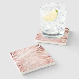 Stijlvolle Girly Pink Rose Gold Zebra Glam Glitz Stenen Onderzetter