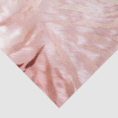 Stijlvolle Girly Pink Rose Gold Zebra Glam Glitz Tissuepapier (Detail)