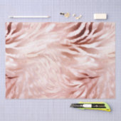 Stijlvolle Girly Pink Rose Gold Zebra Glam Glitz Tissuepapier (Craft)