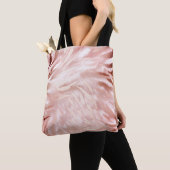Stijlvolle Girly Pink Rose Gold Zebra Glam Glitz Tote Bag (Dichtbij)