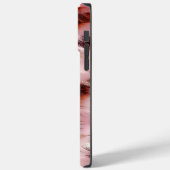 Stijlvolle Girly Pink Rose Gold Zebra Glitz Case-Mate iPhone Case (Achterkant / Links)