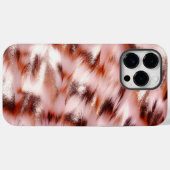 Stijlvolle Girly Pink Rose Gold Zebra Glitz Case-Mate iPhone Case (Achterkant (horizontaal))