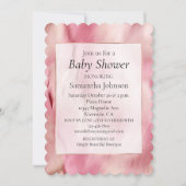 Stijlvolle Girly Roze Goud Wit Dier Baby shower Kaart (Voorkant)