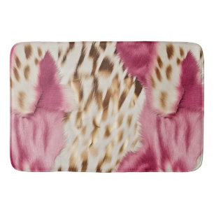 Stijlvolle Girly Roze Wit Goud Zebra Badmat