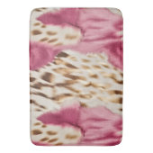 Stijlvolle Girly Roze Wit Goud Zebra Badmat (Voorkant Verticaal)