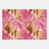 Stijlvolle Girly Roze Wit Goud Zebra Inpakpapier Vel (Voorkant 3)