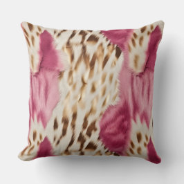 Stijlvolle Girly Roze Wit Goud Zebra Kussen