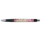 Stijlvolle Girly Roze Wit Goud Zebra Pen (Voorkant)