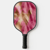 Stijlvolle Girly Roze Wit Goud Zebra Pickleball Paddle (Achterkant)