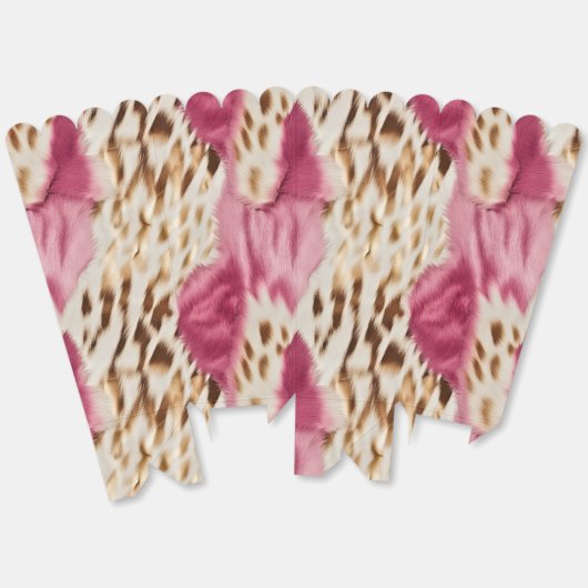 Stijlvolle Girly Roze Wit Goud Zebra Verjaardag Bedankdoosjes (Ongevouwen)