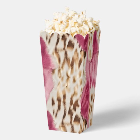 Stijlvolle Girly Roze Wit Goud Zebra Verjaardag Bedankdoosjes (Popped)