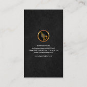 Stijlvolle gitaargrijs gitarist visitekaartje (Achterkant)