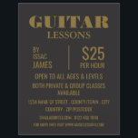 Stijlvolle gitaarlessen Adverteren Flyer<br><div class="desc">Guitaar Lessons Adverteren brochures door de Visitekaartje winkel.</div>