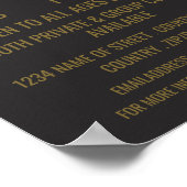 Stijlvolle gitaarlessen Adverteren Poster (Hoek)