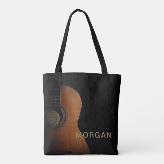 Stijlvolle gitaarmuziek Modern Tote Bag (Achterkant)