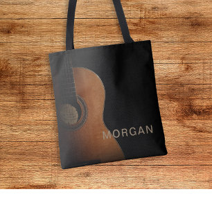 Stijlvolle gitaarmuziek Modern Tote Bag