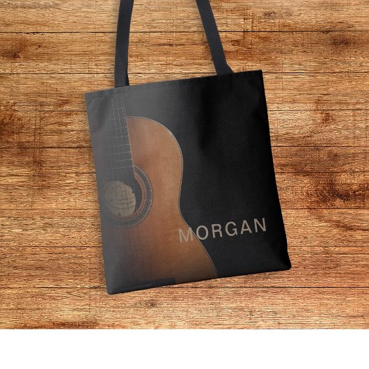 Stijlvolle gitaarmuziek Modern Tote Bag