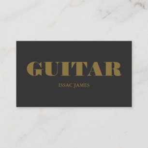 Stijlvolle Gitarist, Professionele Muzikant Visitekaartje