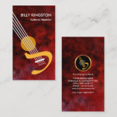 Stijlvolle gitarist voor de Grote Oceaan Visitekaartje (Voorkant / Achterkant)