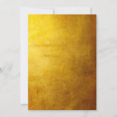 Stijlvolle Glam Gouden Kerstkrans Verjaardagsfoto Kaart (Achterkant)