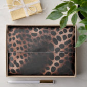 Stijlvolle Glam Roos Gold Blush Roze Leopard Spark Tissuepapier (Geschenk)
